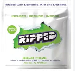 RIPPED | INFUSED READY TO ROLL | SOUR HAZE | INDOOR GROUND FLOWER | 7G