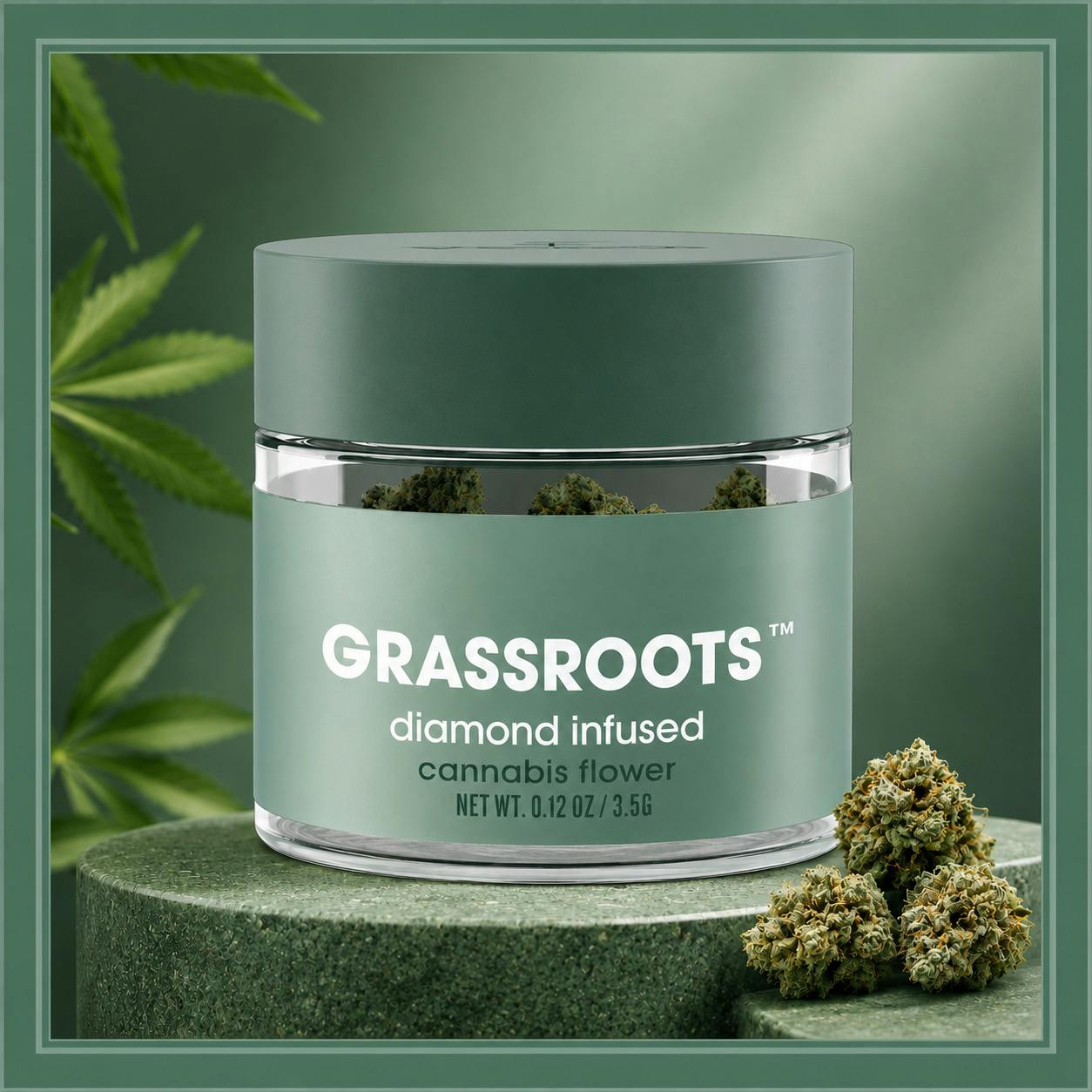 GRASSROOTS | DIAMOND INFUSED | BLUE LOBSTER | WHOLE FLOWER | 3.5G