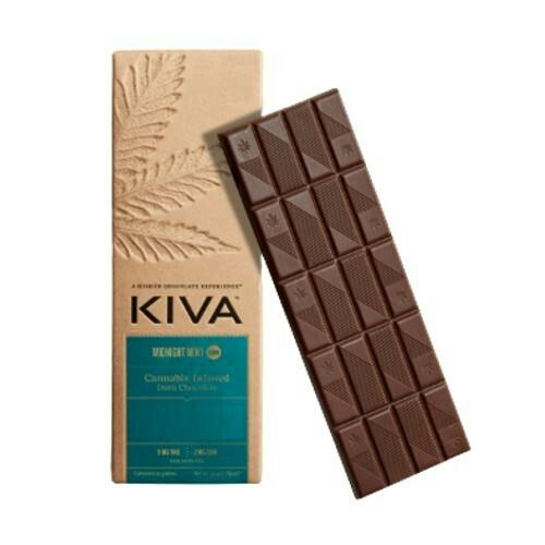 Kiva Dark Midnight Mint CBN Bar 100mg (20ct)
