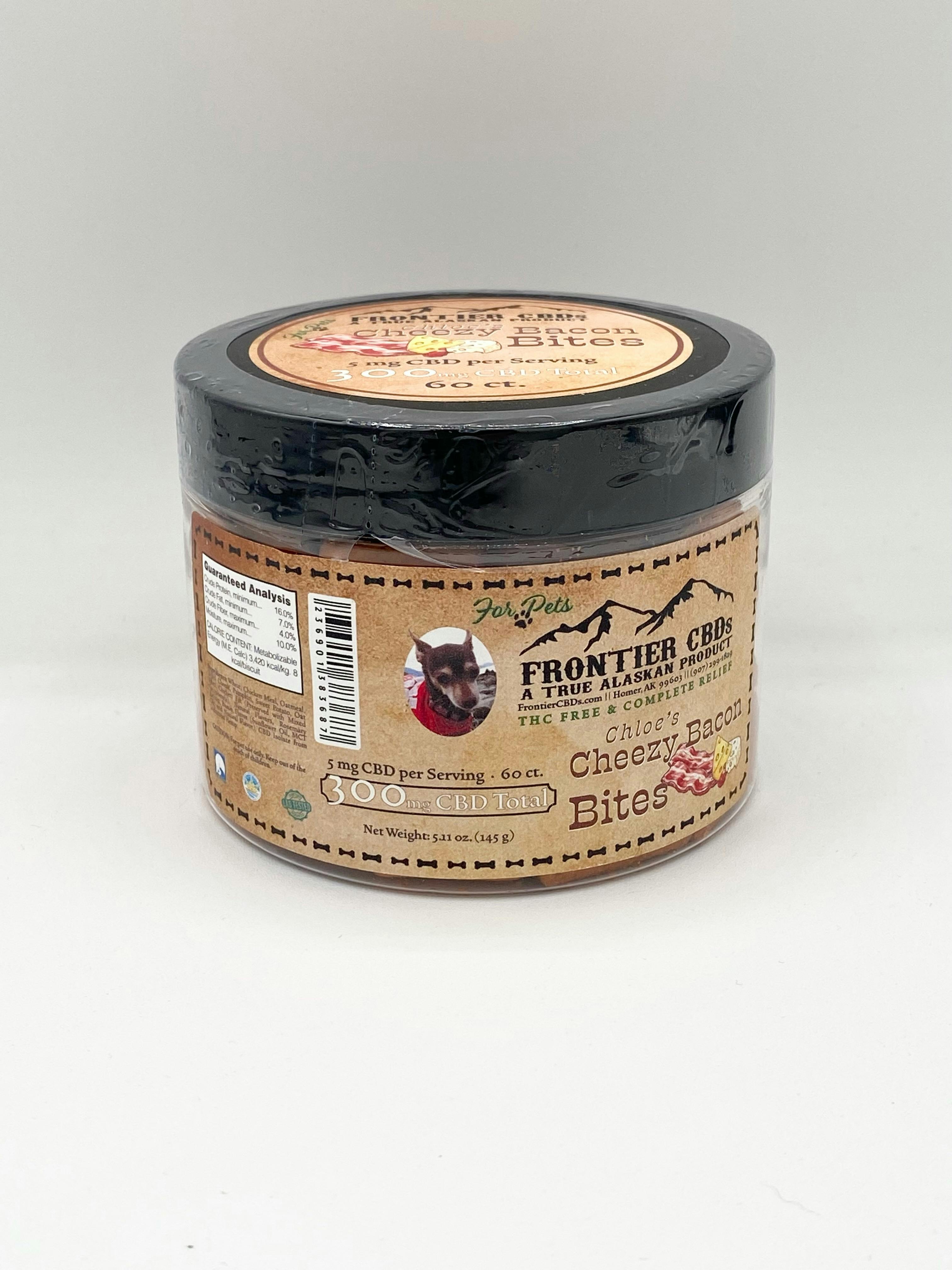 Cheezy Bacon Bites for Pets 60ct/5mg