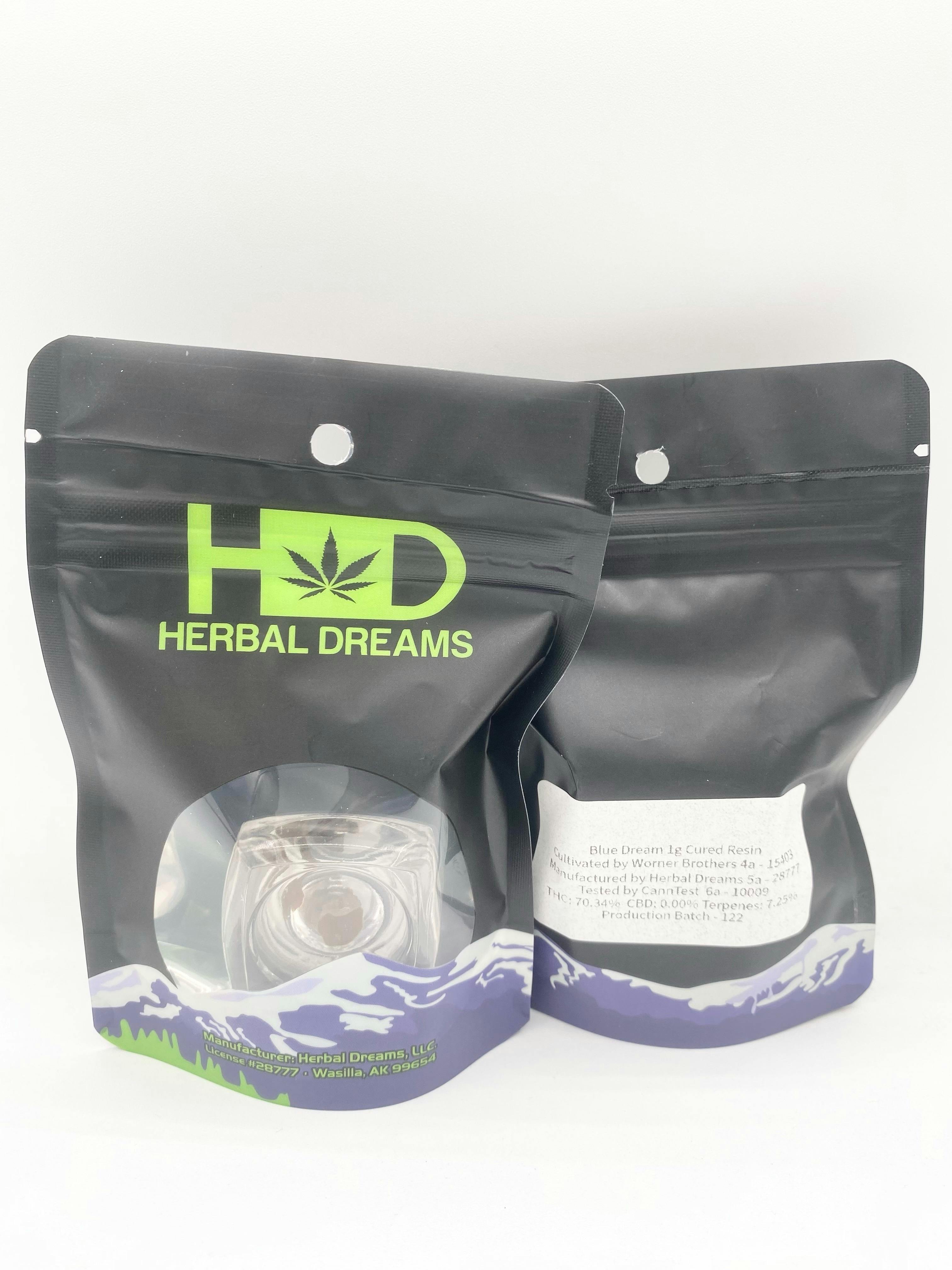 Blue Dream 1g Cured Resin - Herbal Dreams cannabis product