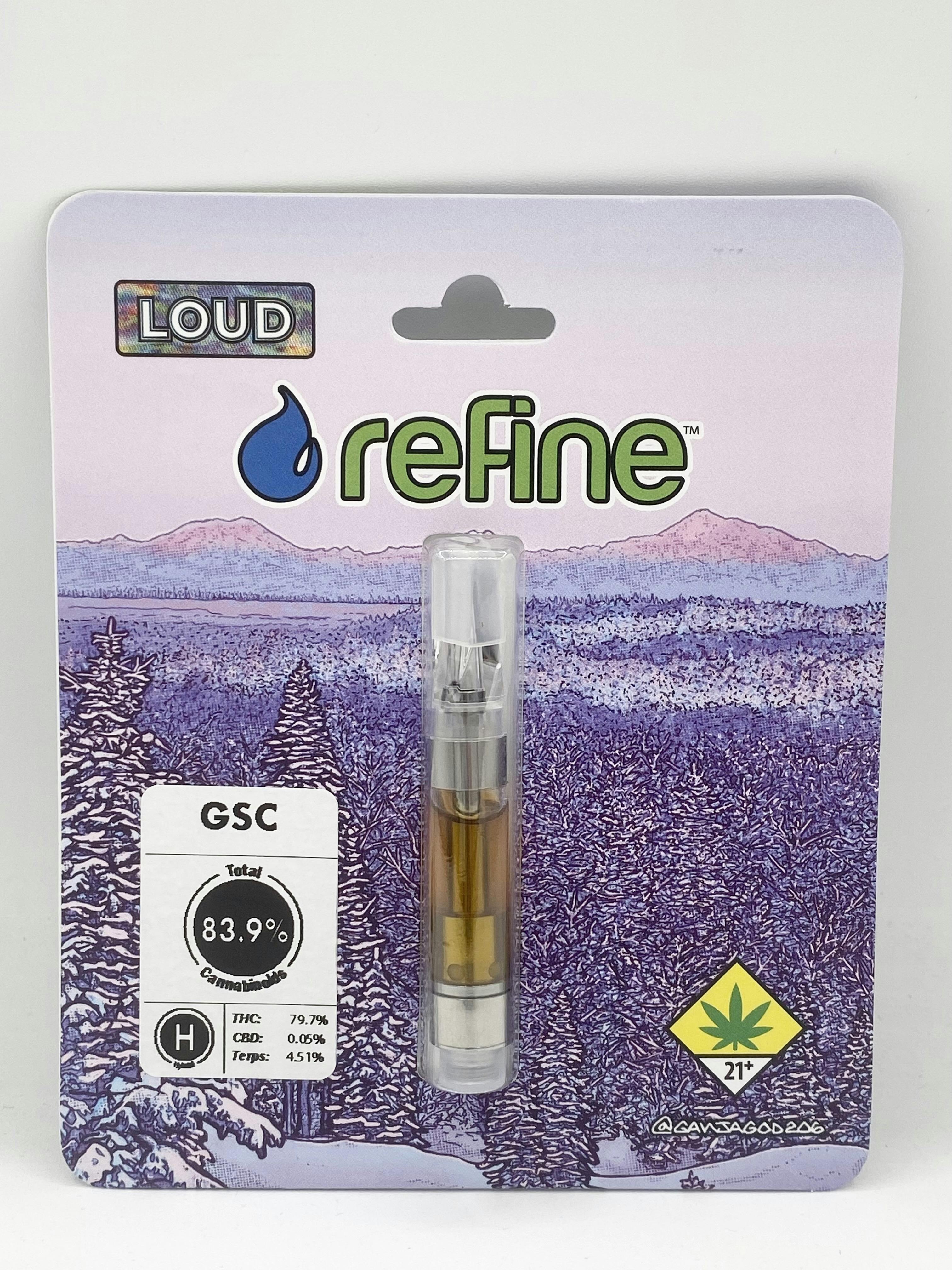 GSC 1g Cartridge Loud - X-tracted cannabis product