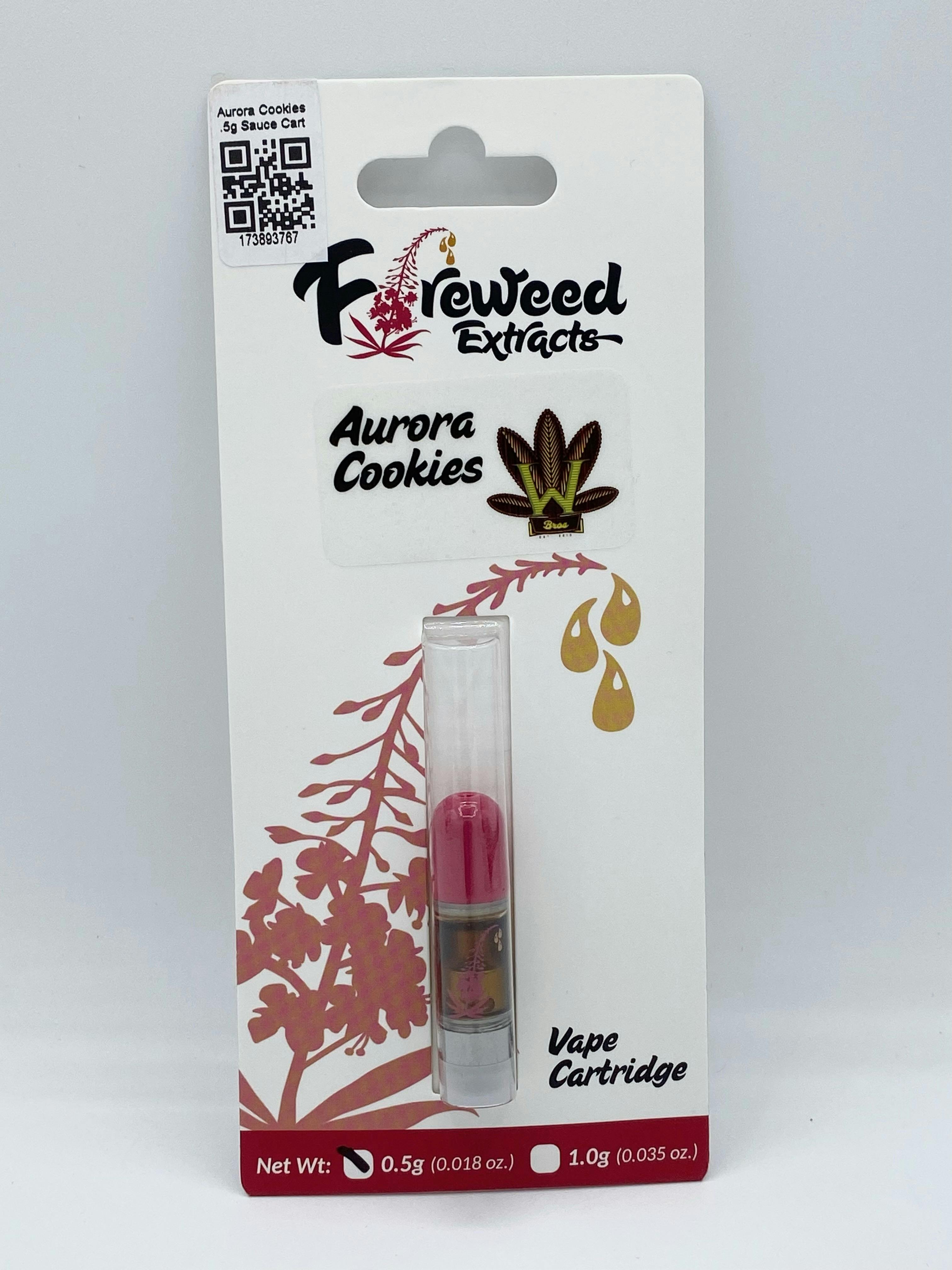 Aurora Cookies - .5g Fire Sauce Cart - Fireweed Extracts cannabis product