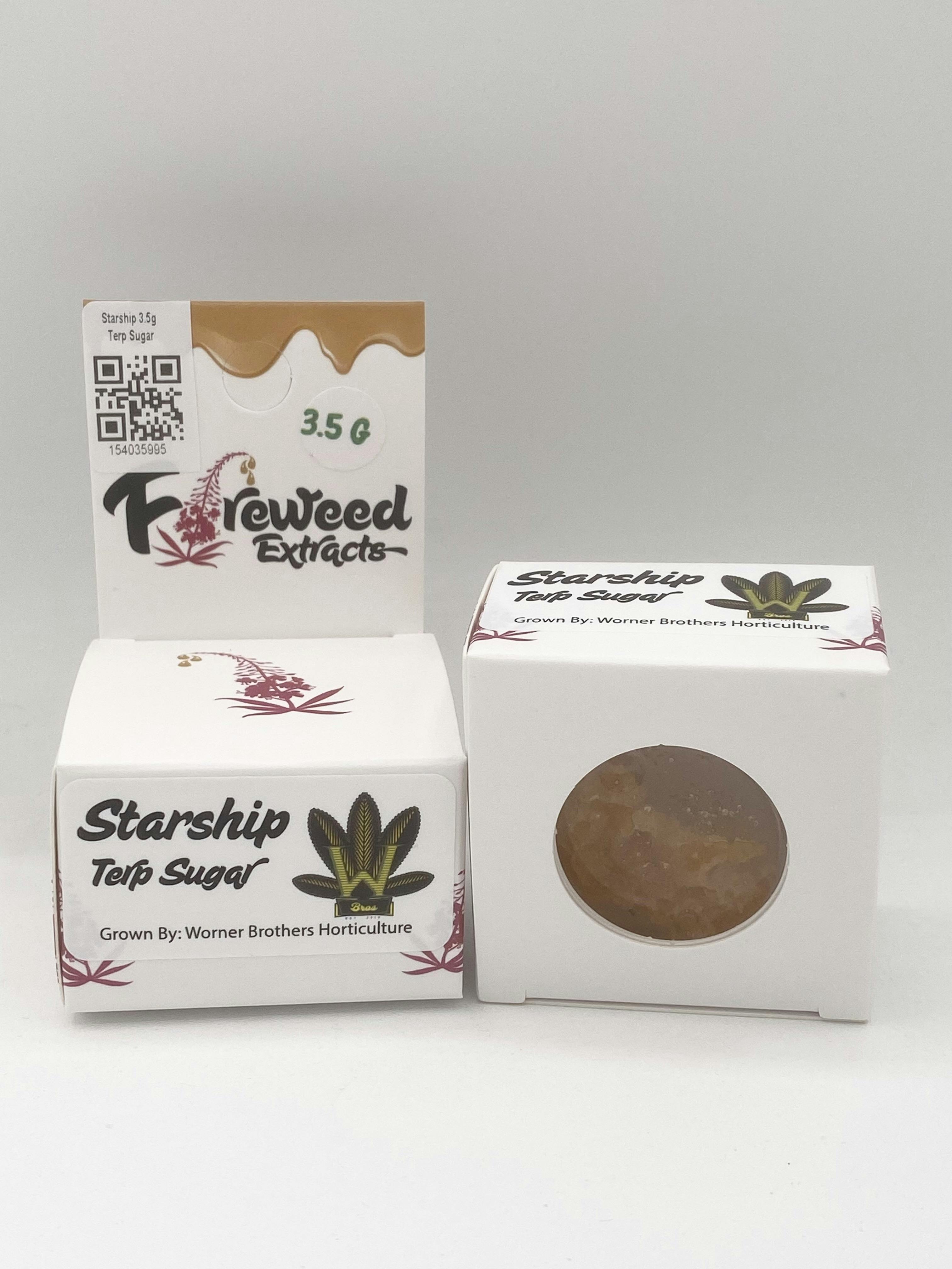 Starship 3.5g Terp Sugar - Fireweed cannabis product