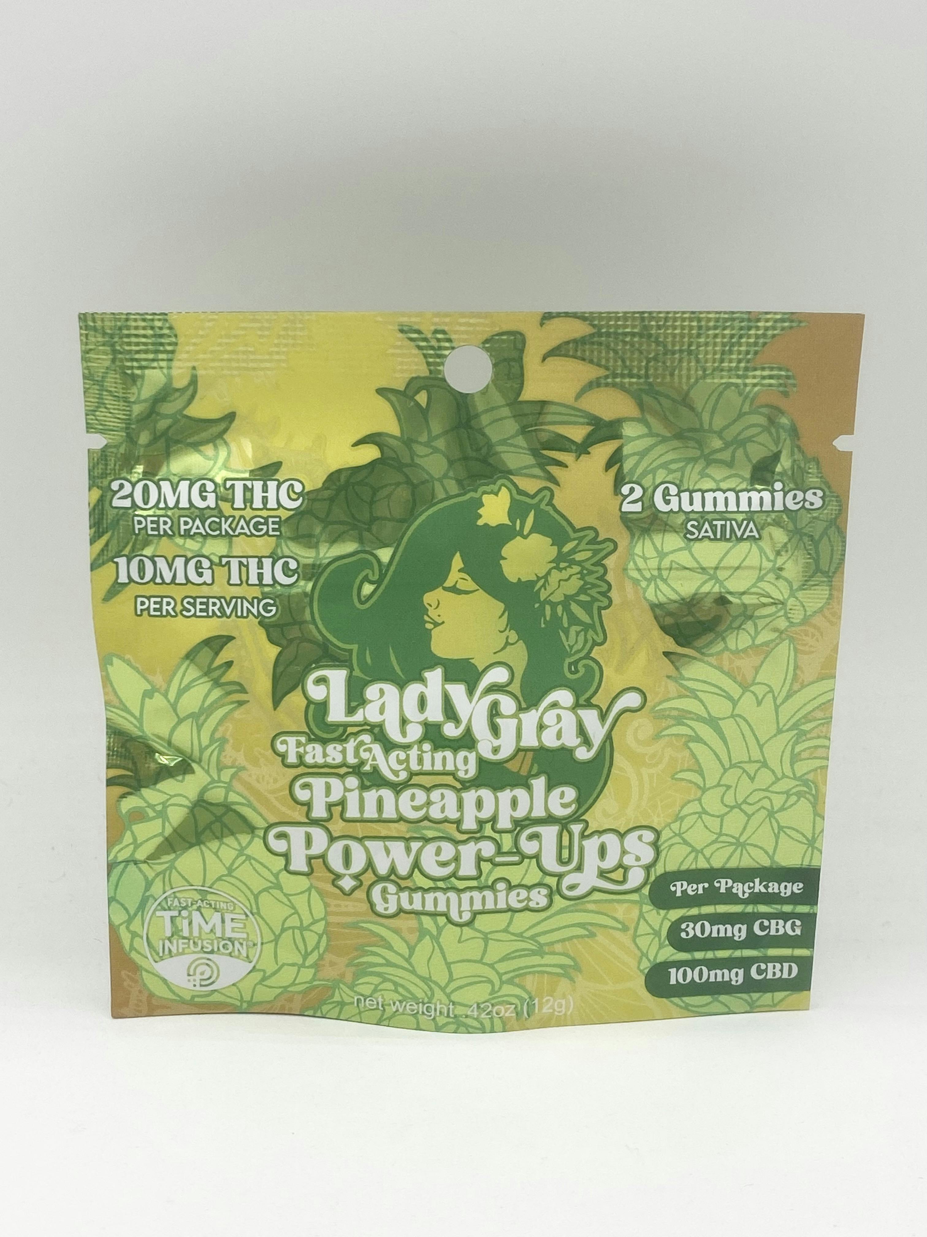 Pineapple Power-Up 20mg - Lady Gray cannabis product