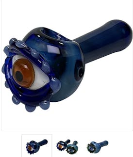 5" Eye Capped Spoon Hand Pipe | Assorted Colors