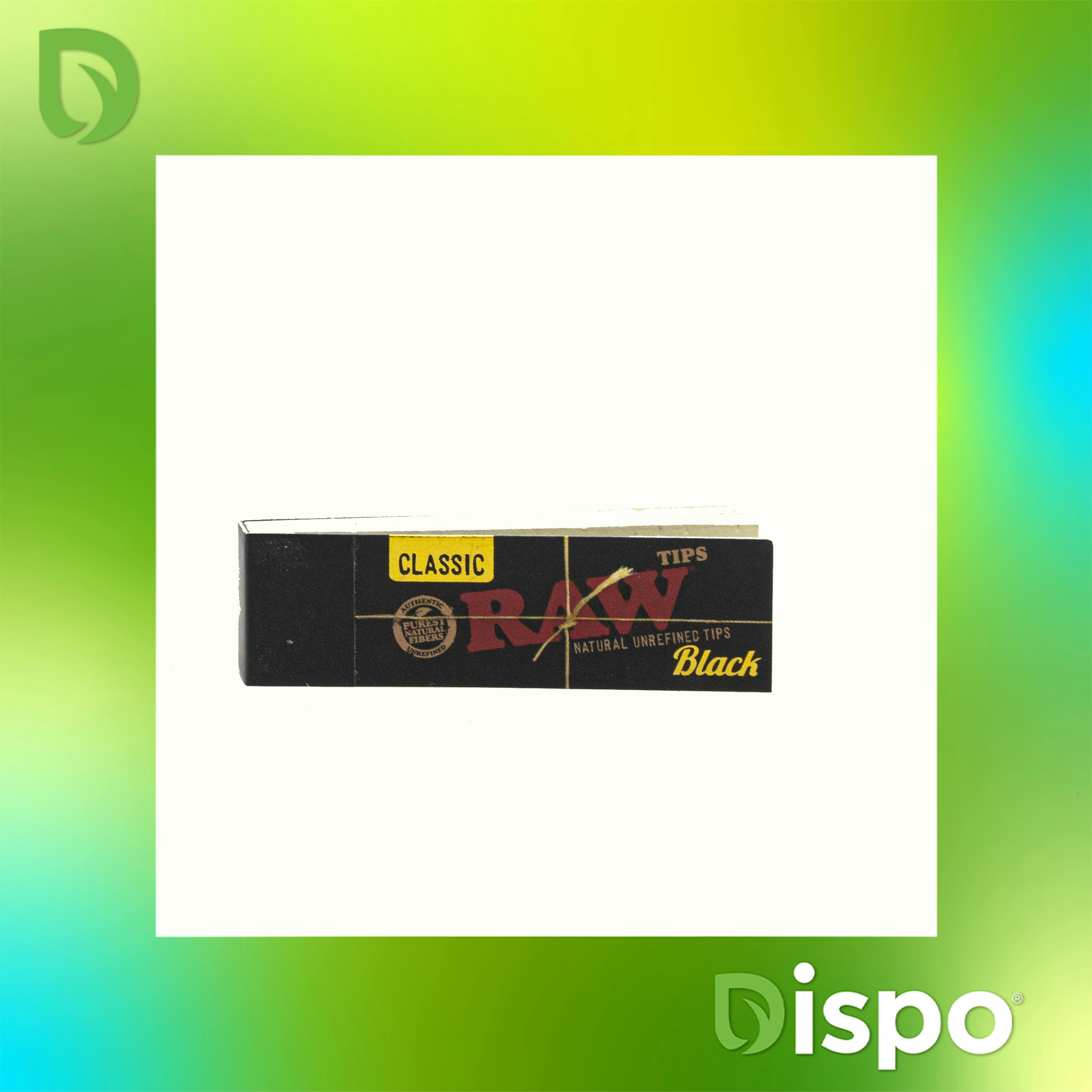 Raw - Black X-tra Long Tips 40ct