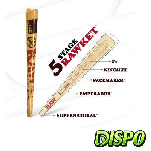 Raw - 5-Stage Rawket Cones 5ct