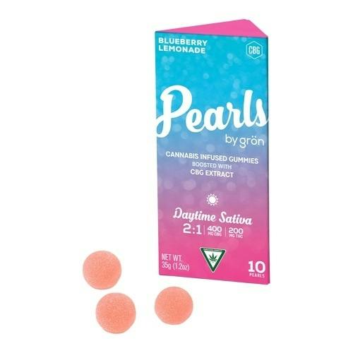 Pearls - Blueberry Lemonade 2:1 CBG:THC 200mg Gummies