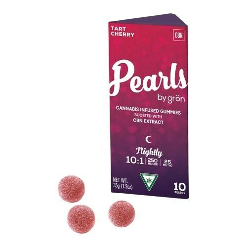 Pearls - Tart Cherry 10:1 CBN:THC 200mg Gummies