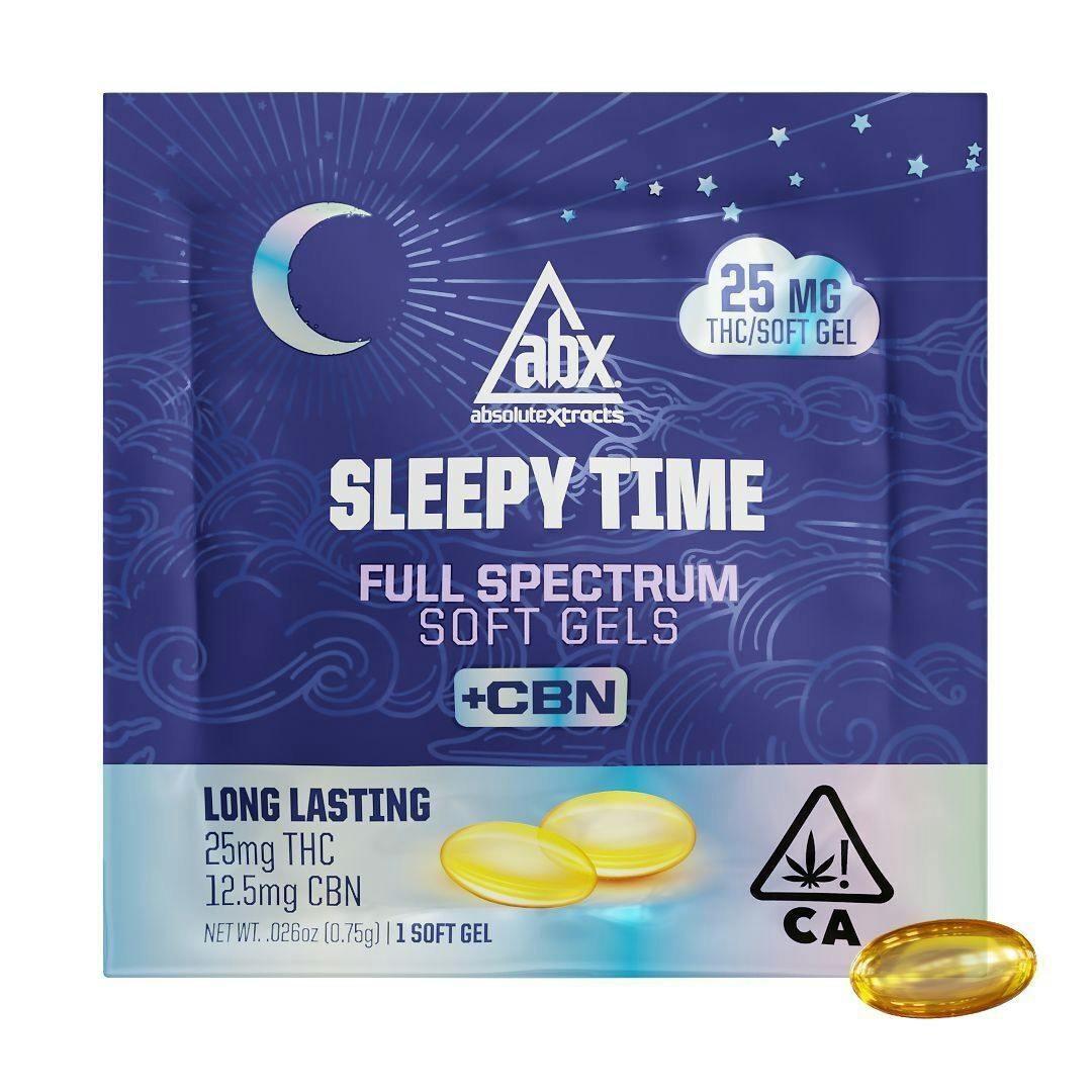 ABX REFRESH SLEEPY TIME SOFT GELS THC 1CT 25MG