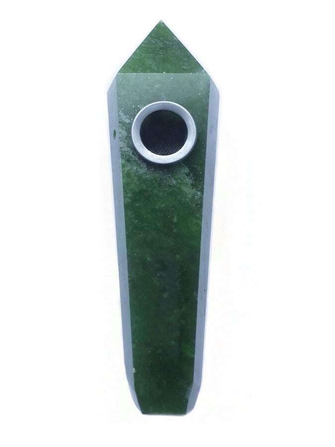 Crystal Pipe - Green Aventurine