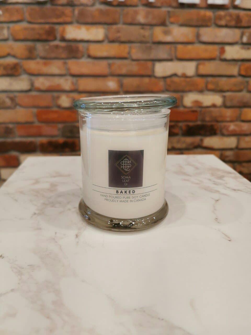 Soma Leaf Baked Candle