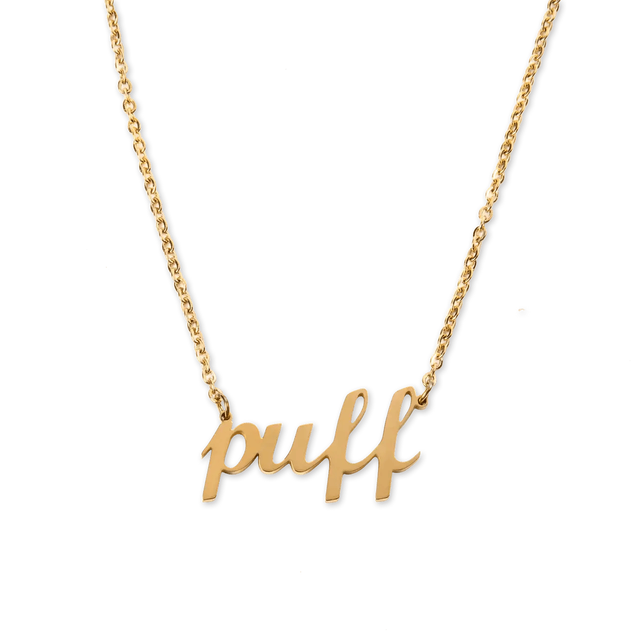 Frankie Smoke PUFF NECKLACE - Gold