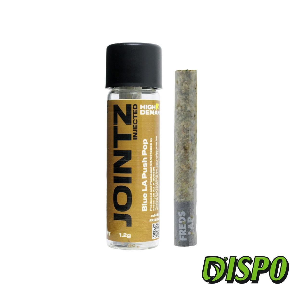 High Demand - Blue LA Push Pop 1.2G Infused Pre-Roll
