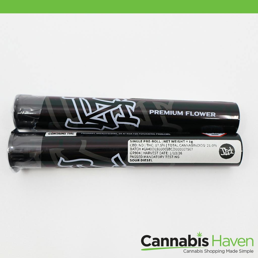 IZI Sour Diesel 1g Preroll at Cannabis Haven - Waterville