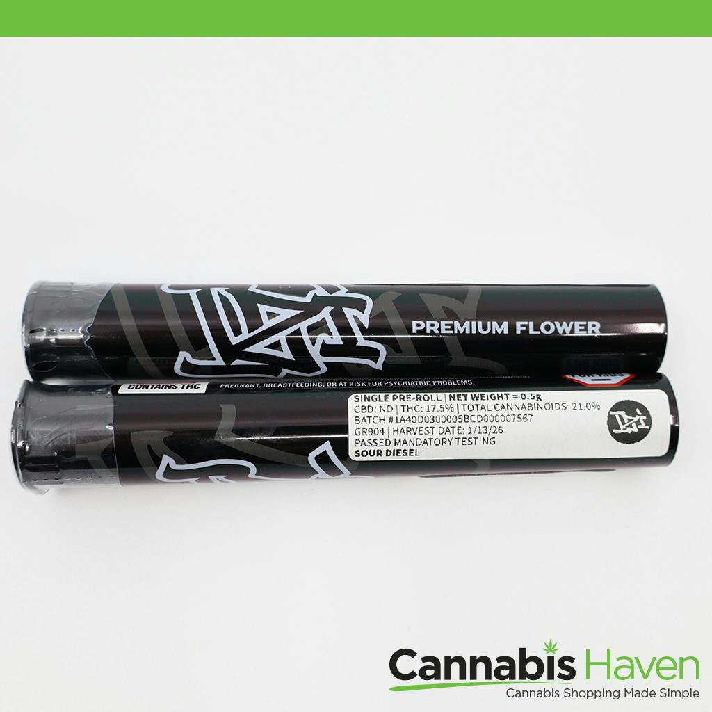 IZI Sour Diesel .5g Preroll at Cannabis Haven Recreational Dispensary 20 Union St. (Adult Use 21+)