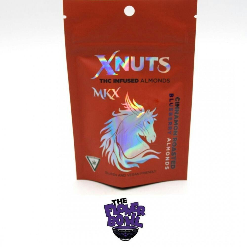 X-Nuts | Cinnamon Roasted Blueberry Almonds Edibles | 100mg | 20ct | 5mg/ea