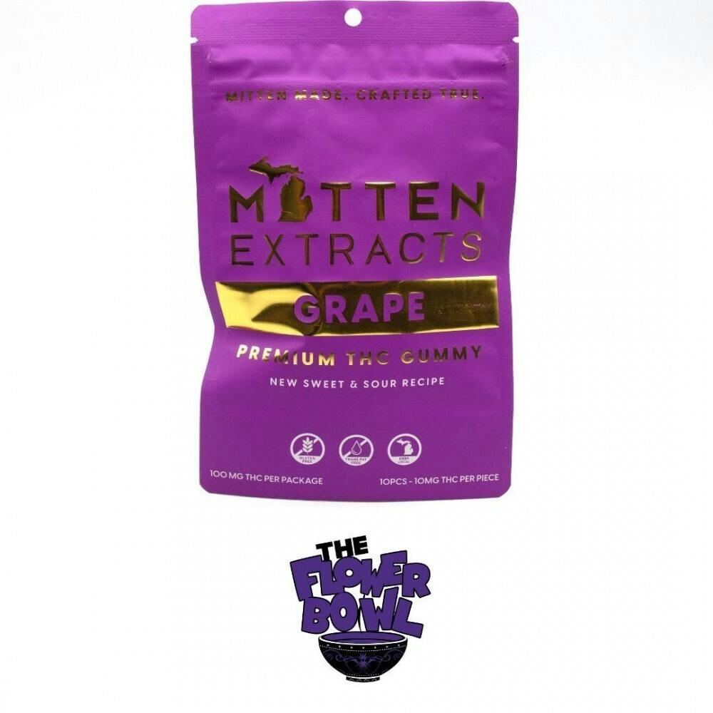 AU Mitten Extracts Gummies 100mg - Grape |
