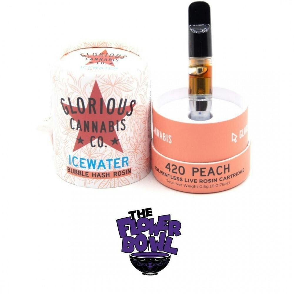 AU Glorious Cannabis Rosin Vape Cart (.5g) - Peach