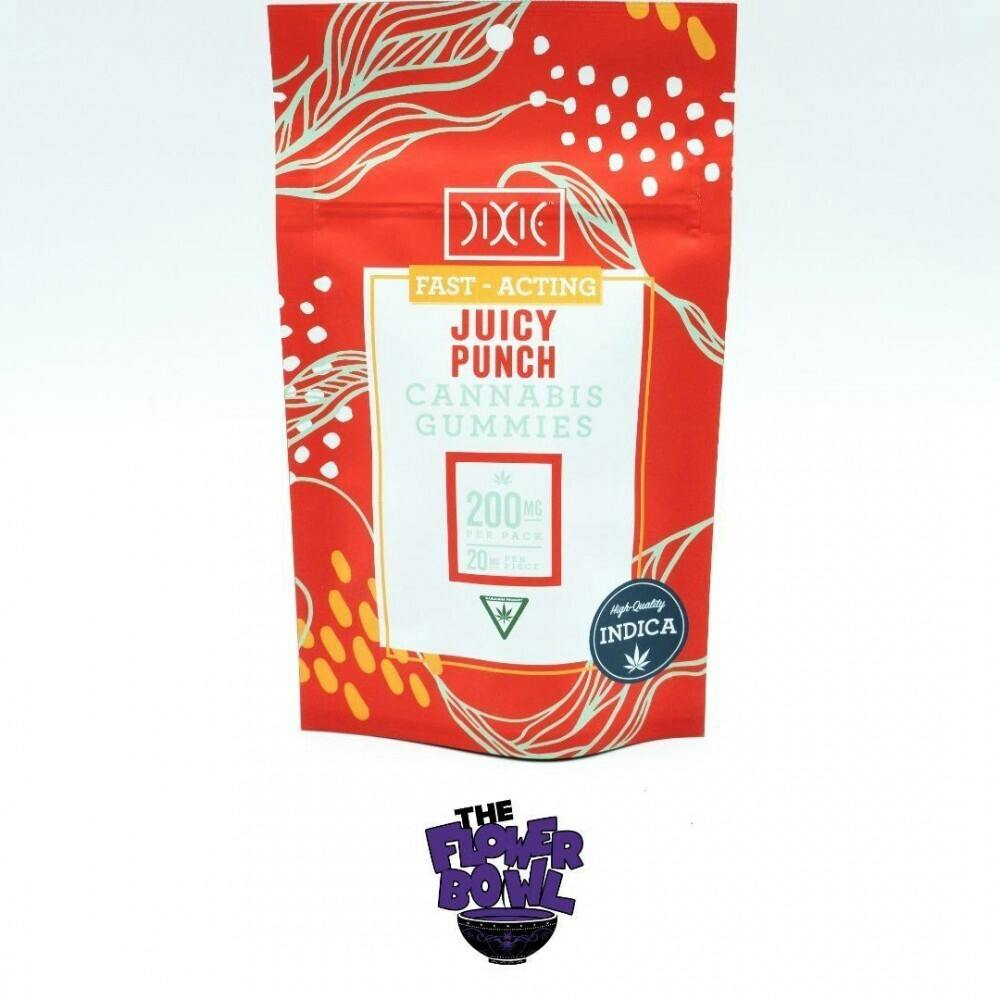 AU Dixie Gummies 200mg (Fast Acting) - Juicy Punch | 3/$35