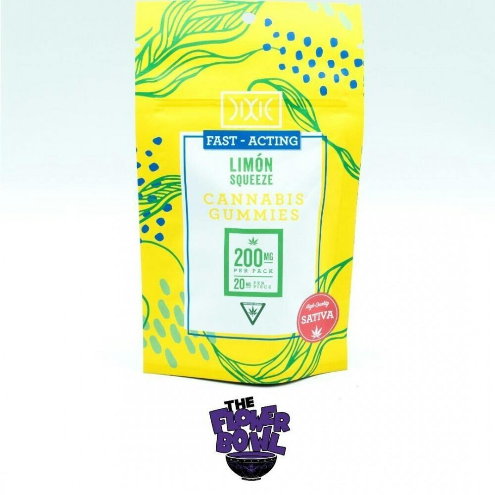 AU Dixie Gummies 200mg (Fast Acting) - Limon Squeeze | 3/$35