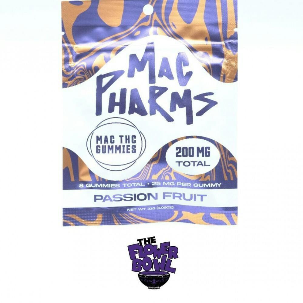 AU Mac Pharms Gummies 200mg - Passion Fruit | 6/$30