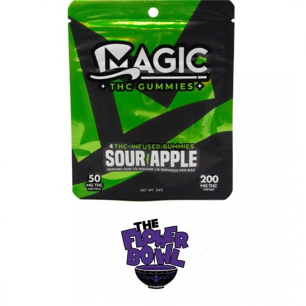AU Magic Chews 200mg - Sour Apple | 5/$30