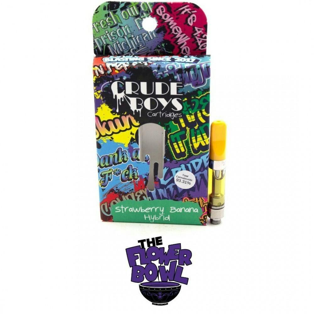 AU Crude Boys 1g Cartridge - Strawberry Banana | 15/$100