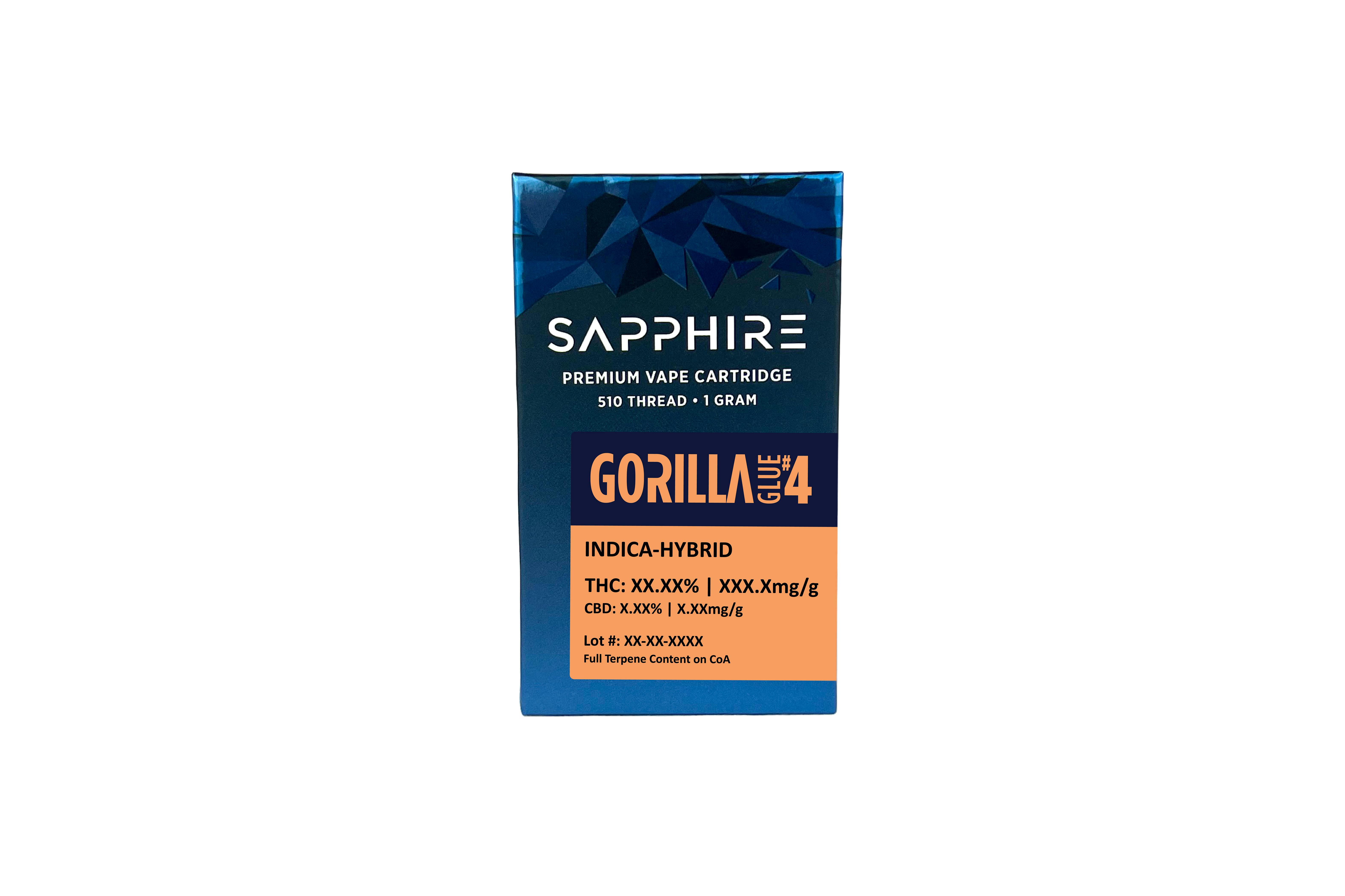 Sapphire - Gorilla Glue #4 - 1g Cart