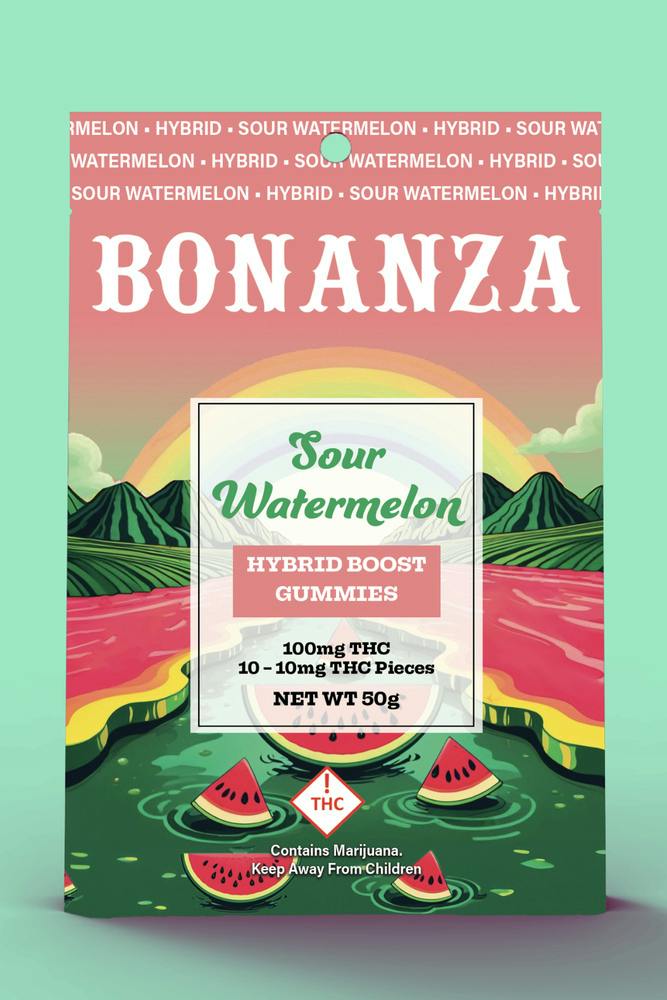 BONANZA-Boosted Gummies-Strawberry Milkshake Hybrid at Blazed Cannabis