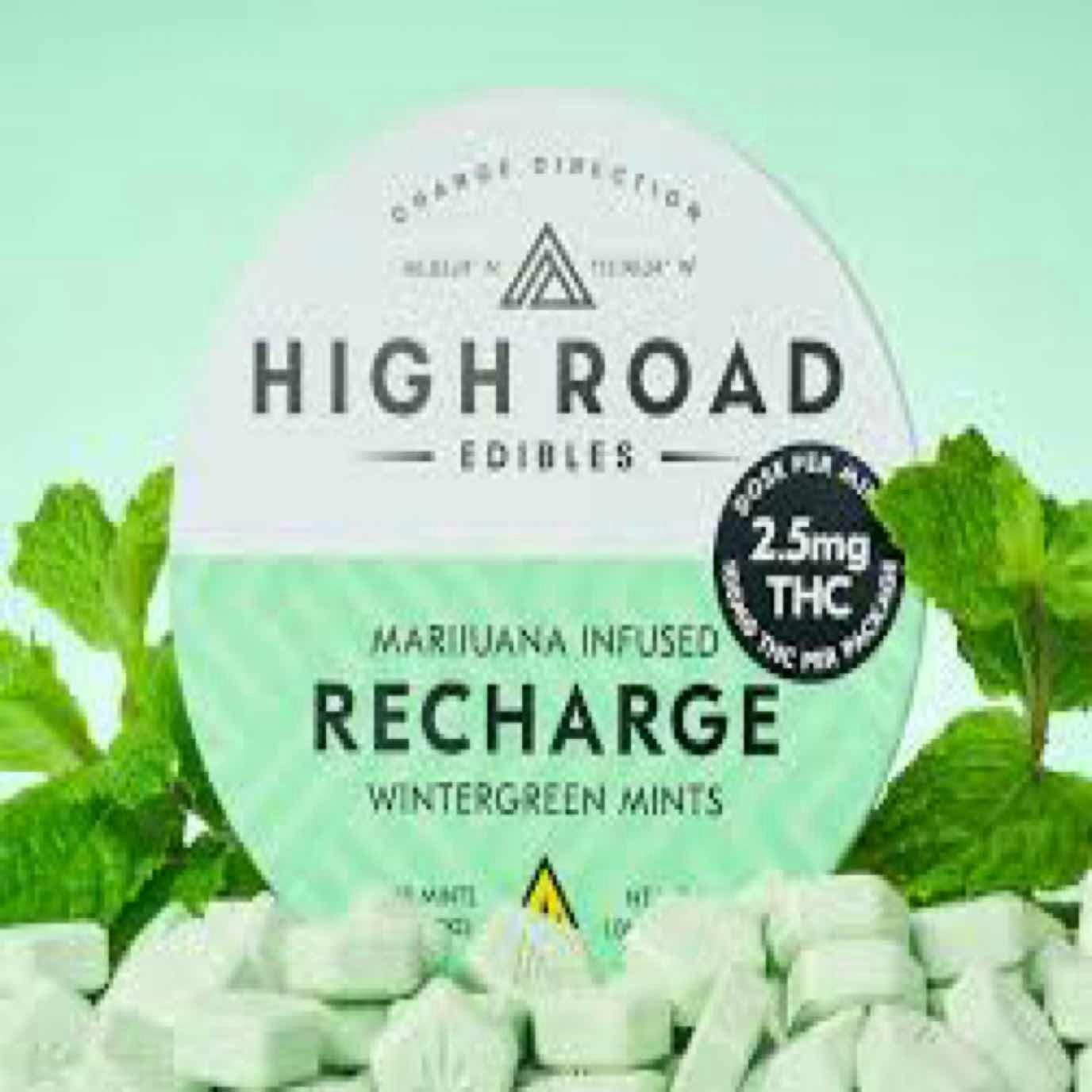 High Road Recharge Wintergreen Mints 40ct