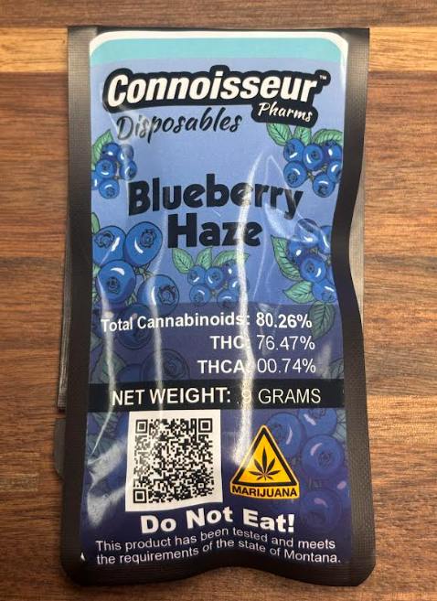Connoisseur Pharms Blueberry Haze 0.9g Disposable