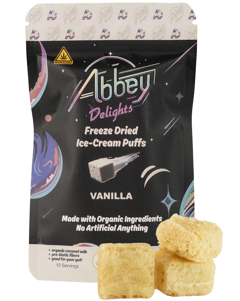 Abby delights vanilla Freeze dried Ice-cream puffs