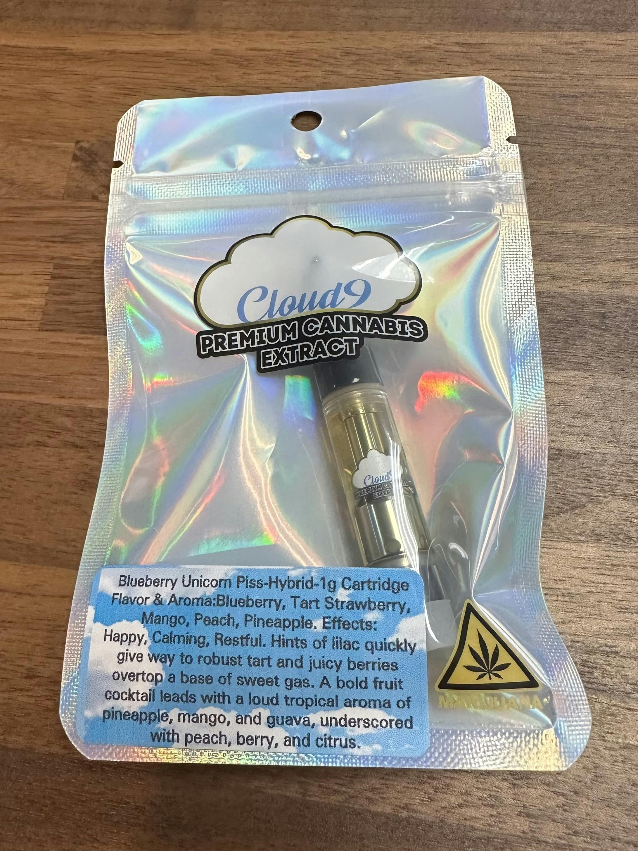 Mountain Organics Blueberry Unicorn Piss 1g Cartridge