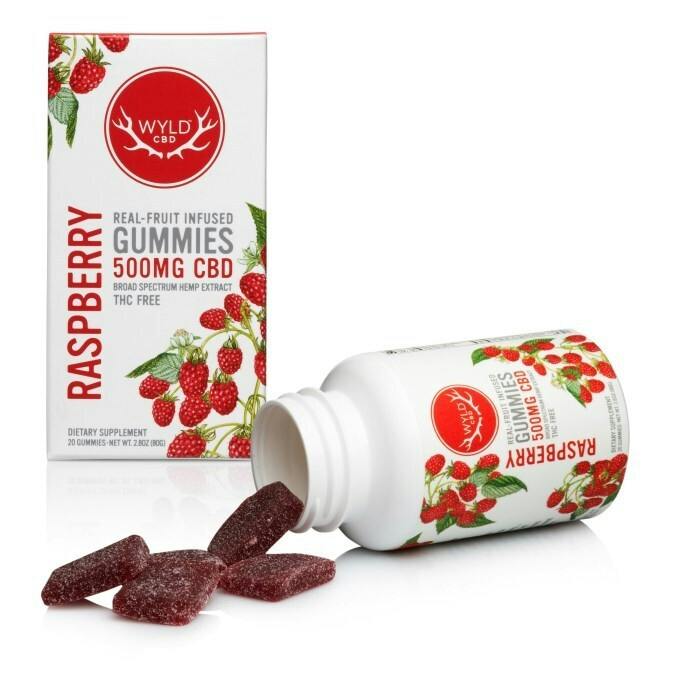 Wyld CBD - Raspberry CBD Gummies (500mg)