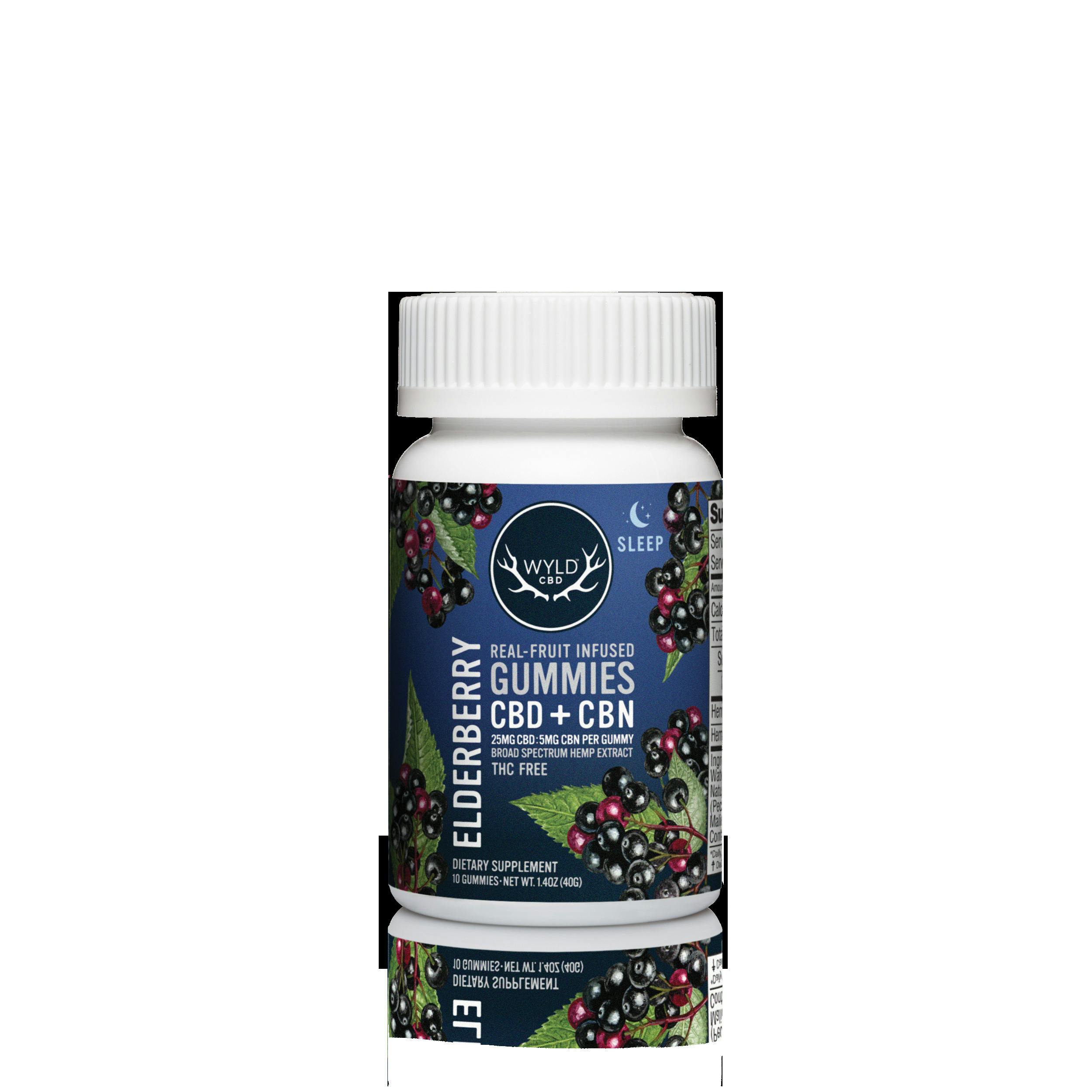 Wyld CBD - Elderberry CBD/CBN Gummies (500mg)
