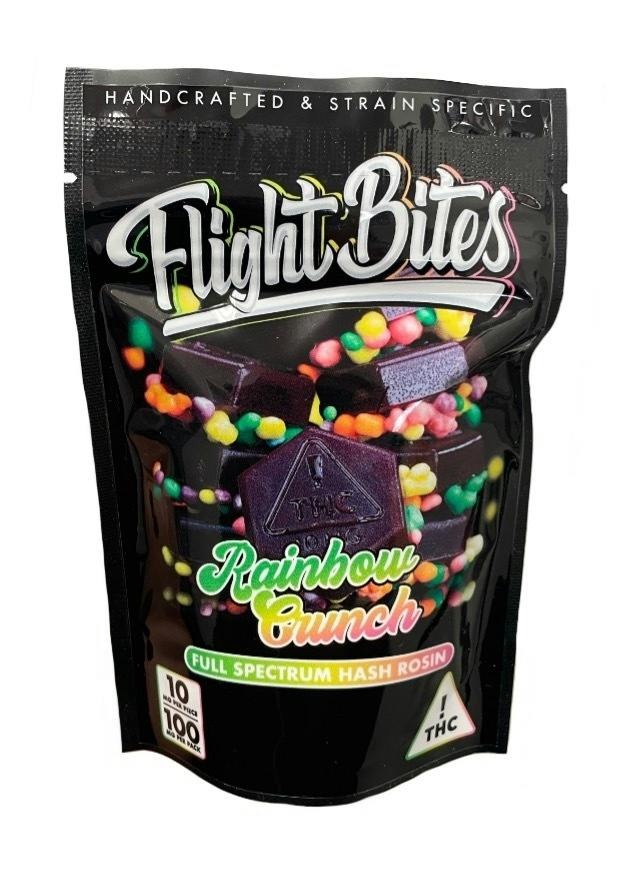 Flight Bites - Rainbow Crunch Rosin Gummy Bites (100mg)
