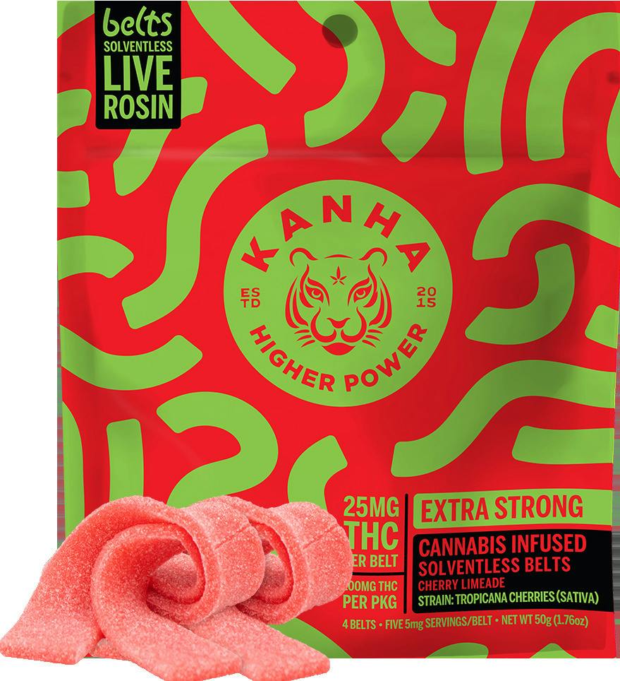 Kanha - Cherry Limeade Sativa Rosin Belts (100mg)