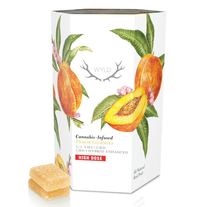 Peach - 1000MG WYLD 1:1 Gummies