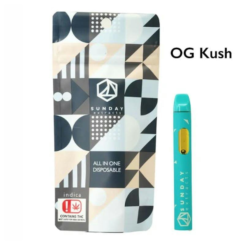 OG Kush - 2G Sunday Distillate Disposable
