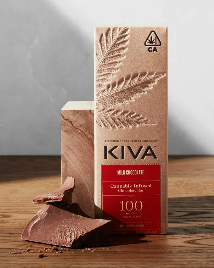 Milk Chocolate Bar | Edibles | 100mg | 20pk | 5mg/ea by Kiva Confections