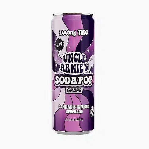UNCLE ARNIE'S - Drink - Grape Soda - 12oz - 100MG
