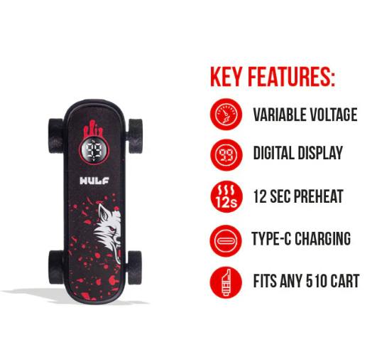 Wulf Skateboard 510 Thread - Battery