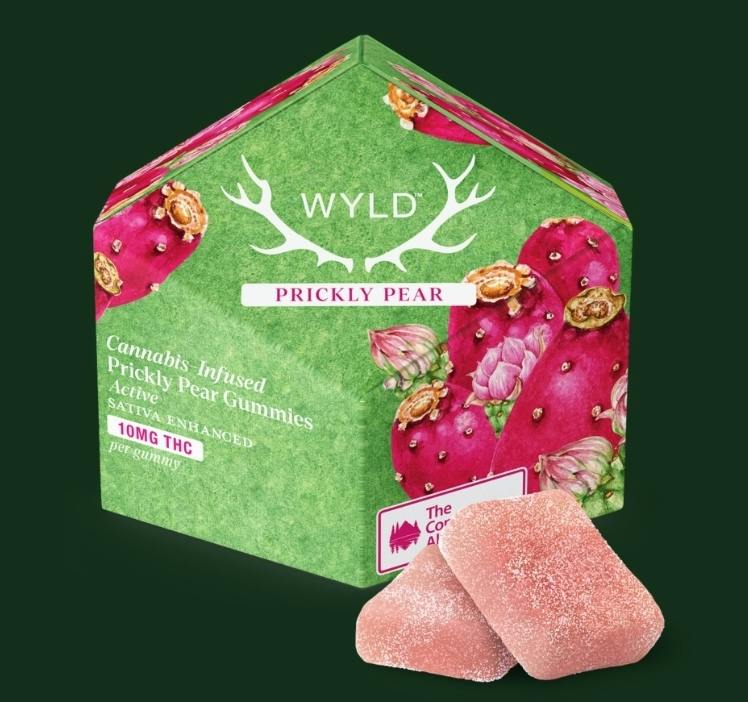 WYLD -: Edible - Prickly Pear - Sativa Enhanced - 10PK - 100MG