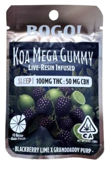 KOA: Cannbis Co. - - Blackberry Lime X Granddaddy Purp - Single - - - :cb