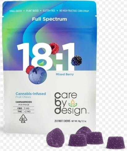 CARE BY DESIGN - Edible - 18:1 Mixed Berry - 20ct