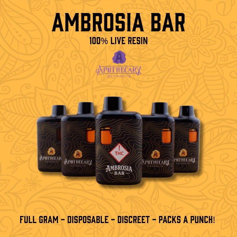ambrosia vape juice Apothecary Farms Denver MED Select Flavor ::Apple Grape nfb no flex bar joos box disposable vape