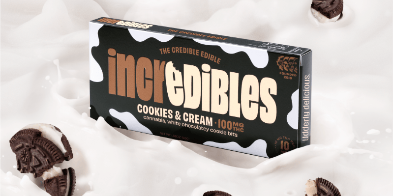 incredibles Cookies and Cream 10pc Bar 100mg:100mg (THC:CBD) 45g nwt. COC100173R23926055C