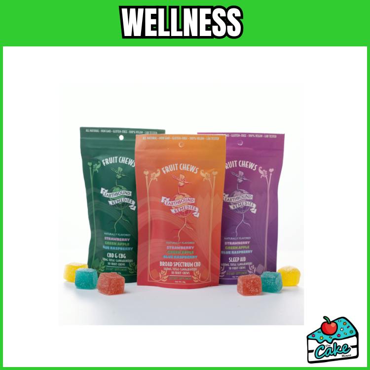 EARTHBOUND REMIDIES FRUIT CHEWS 10 PACK - BROAD SPECTRUM CBD